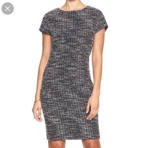 Banana Republic Navy Boucle Dress